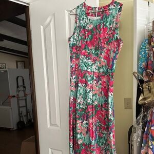 Talbots Vibrant Floral Midi Dress